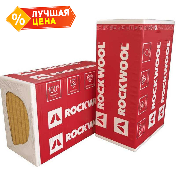 Утеплитель Роквул Венти Баттс Д 130х600х1000